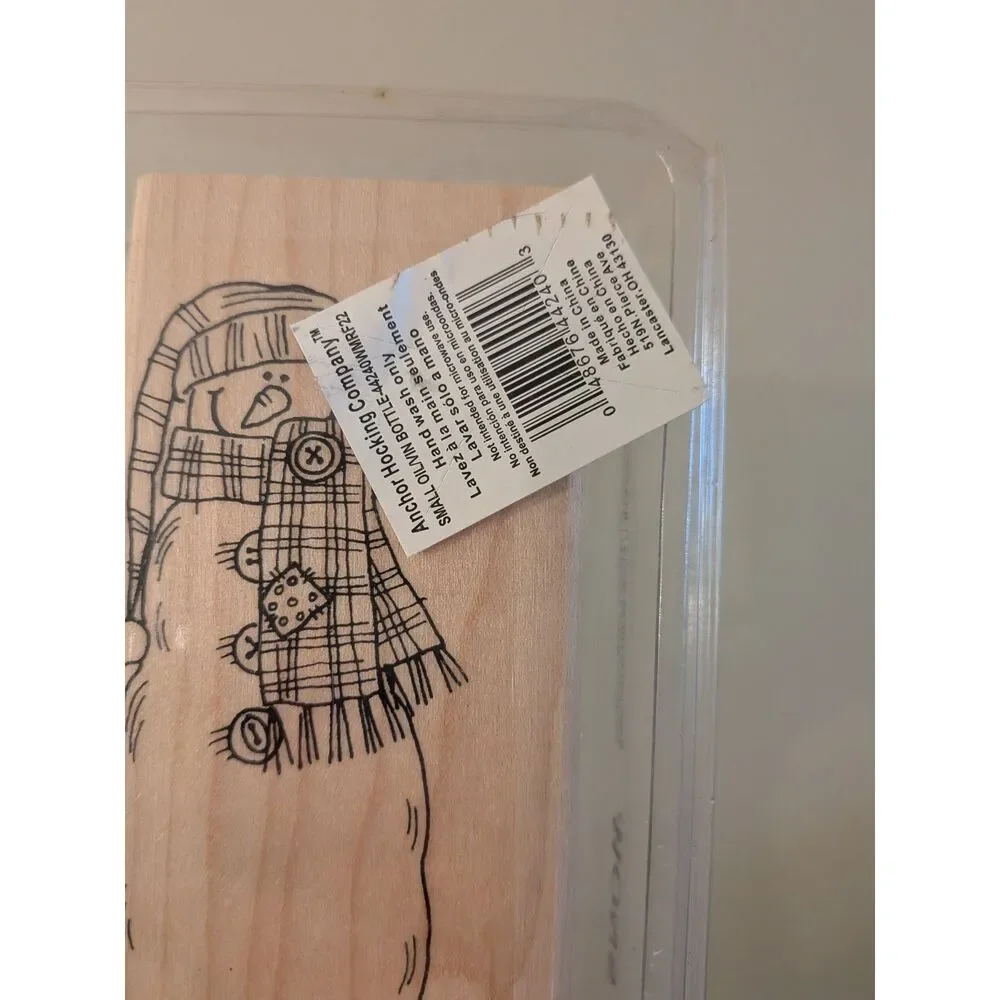 Anchor Hocking Five Piece Christmas Stamp No Ink Included